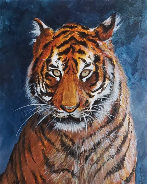 How To Create A Tiger Acrylic Painting (2023) - VeryCreate.com