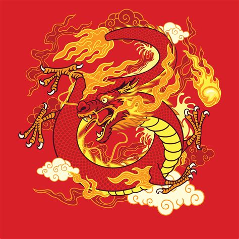 Oriental Dragon Concept Hand Drawn Illustration 35283097 Vector Art at Vecteezy