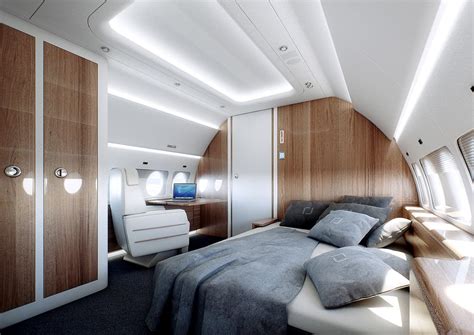 10 Private Jets with Bedrooms For the Ultimate Travel Experience | Cabin interior design, Home ...