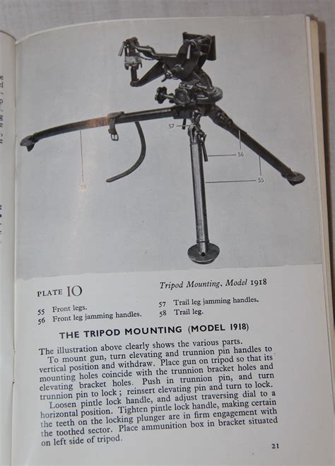 J014. WWII BRITISH M1917 BROWNING WATER COOLED MACHINE GUN MANUAL - B & B Militaria