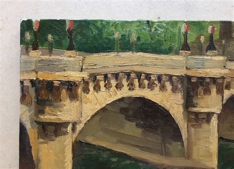 Proantic: Paris, The Pont Neuf, Oil On Canvas Twentieth