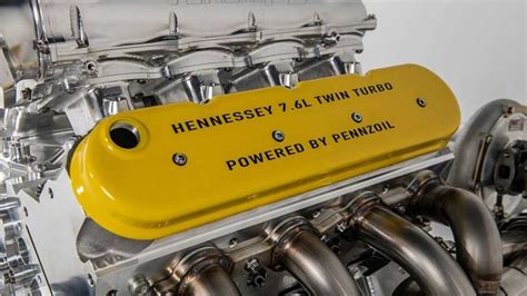 Hennessey Shows Off 1,600-HP Venom F5 Engine In Monterey