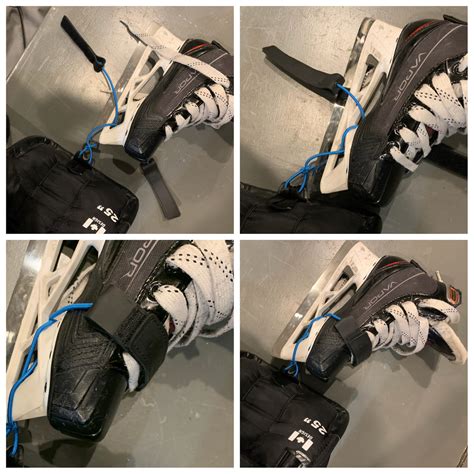 ECOproTIES Real Leather Goalie Leg Pad Toe Ties