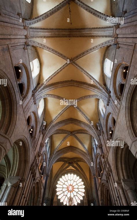 England, Durham, Interior of Durham Cathedral Stock Photo - Alamy