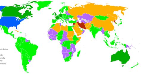 Who Americans Consider Their Allies, Friends & Enemies – Brilliant Maps