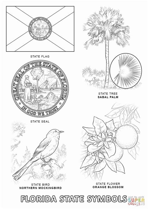 Oklahoma State Flag Coloring Page