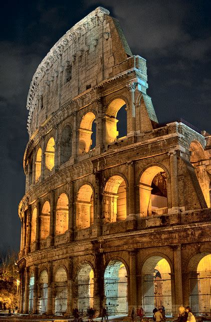 The Colosseum at night - a photo on Flickriver