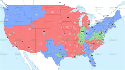 NFL Week 8 coverage map: TV schedule for CBS, Fox regional broadcasts ...