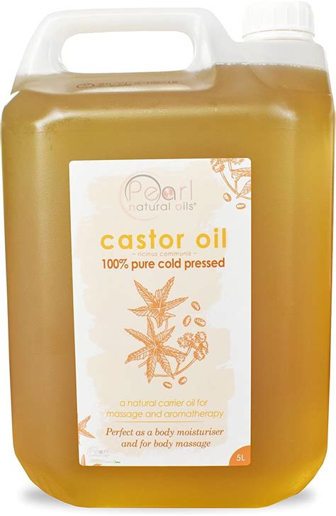 5 litres 100% Pure, Cold Pressed Castor Oil (5 litres): Amazon.co.uk: Health & Personal Care