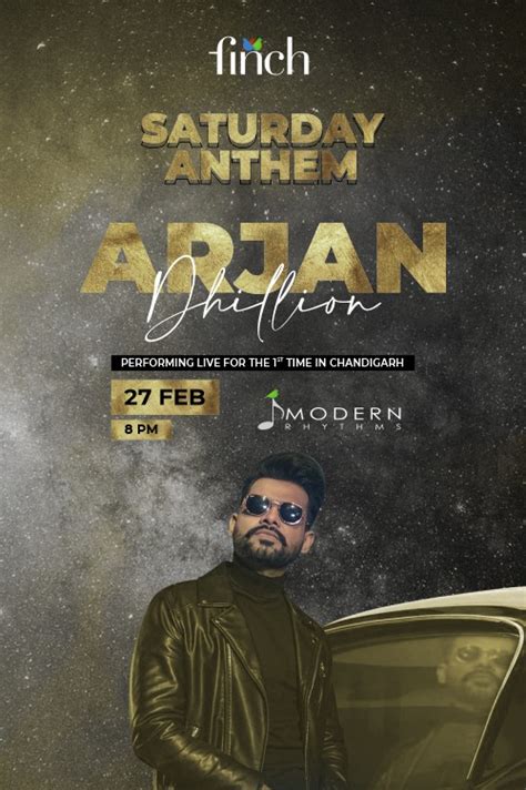 Enjoy Saturday Night with Punjabi Singer - Arjan Dhillon Live at Finch ...