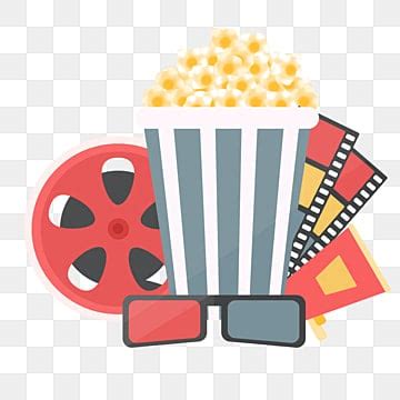 Movie Theater Popcorn Clipart Png