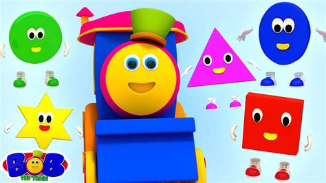 Five Little Shapes + More Learning Videos & Baby Songs by Bob The Train ...