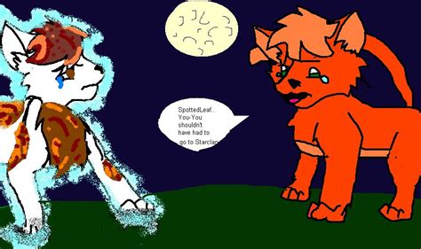 firestar loves spotted leaf by SpottedFire1 on DeviantArt