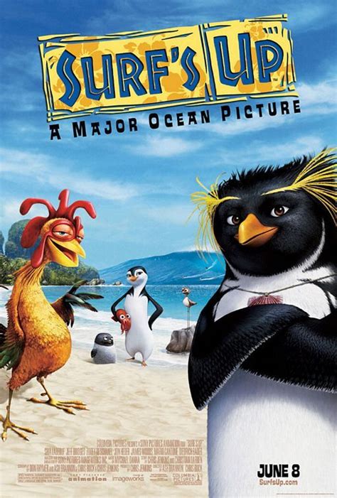 Surf's Up Movie Poster #6 | Surf movies, Surfs up movie, Animated movies