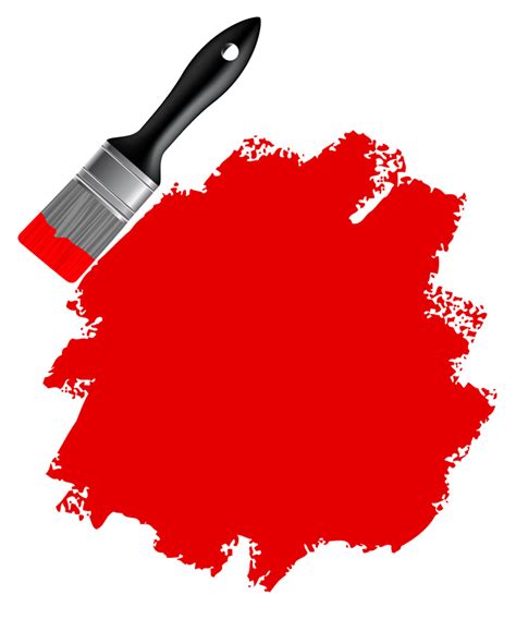 red paint brush png - Clip Art Library