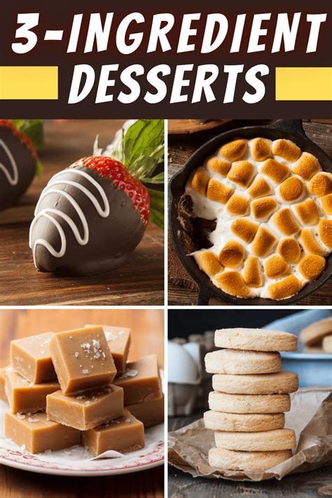 25 Easy 3-Ingredient Desserts - Insanely Good