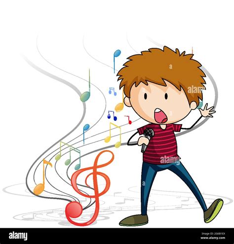 Soloist singing Stock Vector Images - Alamy