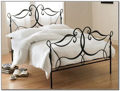 Black Wrought Iron Bed Frames | Iron bed frame, Wrought iron bed frames, Bed frame design