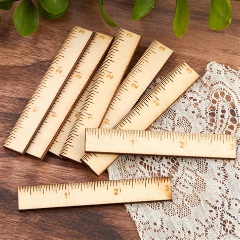 Mini Craft Wood Rulers - Teachers Supplies - Kids Crafts - Craft Supplies - Factory Direct Craft