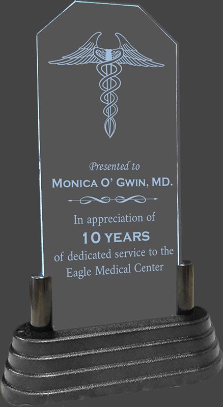 Lighted Acrylic Doctor Award / Medical Award