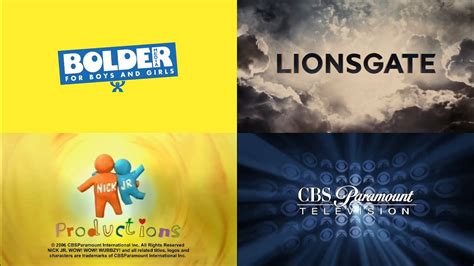 Combo logos: Bolder Media/Lionsgate Television/Nick Jr. Productions/CBSParamount (2006) - YouTube