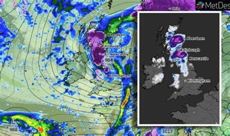 UK snow warning: Heavy snow to hit on Thursday - UK charts turn PURPLE ...