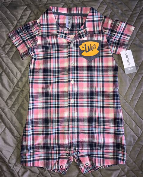 Gilmore Girls Luke's Diner Luke's Flannel Baby Boy by giggletee