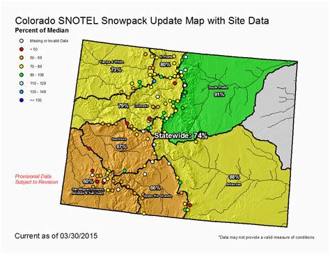 Snotel Colorado Snowpack Map | secretmuseum