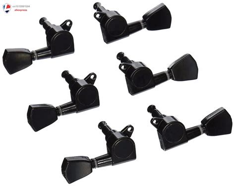 6pcs 3L3R Guitar Tuning Pegs Machine Head Tuners Black replacement-in ...