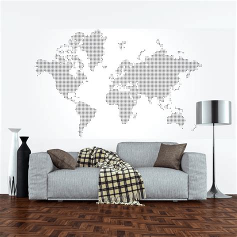 Black and White World Map Wall Mural - Rand McNally Store