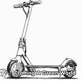 Scooter Coloring Pages  Free & Printable sketch template