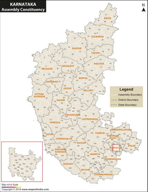 Karnataka Assembly Elections 2023, District wise Constituency List