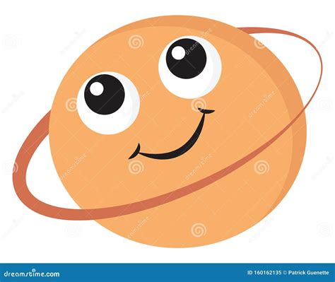 Emoji of the Smiling Saturn, Vector or Color Illustration Stock Vector - Illustration of ...