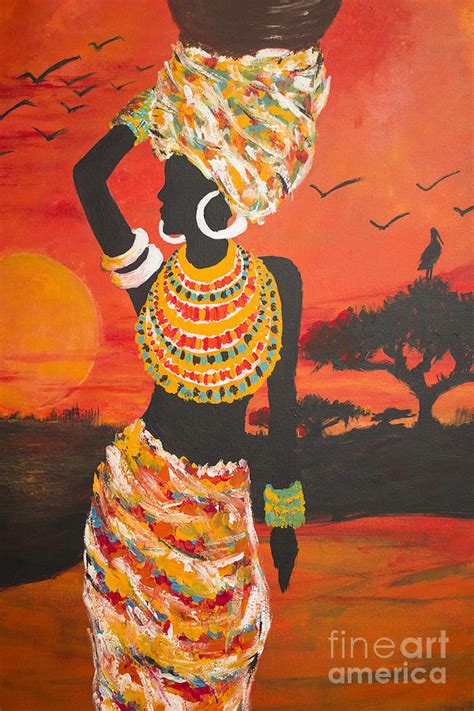 African Art Print Painting by Ingrida - Fine Art America