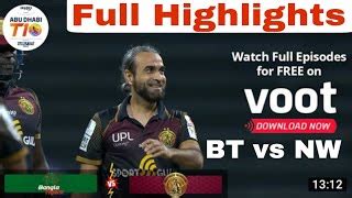 Highlights | Abu Dhabi t10 league |Northern Warriors vs Bangla Tigers ...