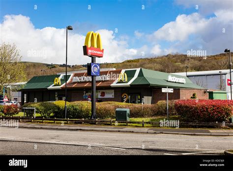 McDonalds opposite Coleg y Cymoedd, Nantgarw. Wales, UK Stock Photo - Alamy