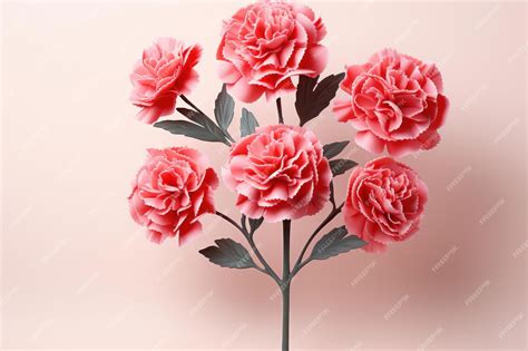 Premium AI Image | Floral arrangement with a beautiful Carnation flower