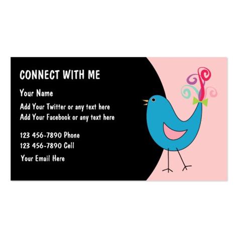 Social Networking Business Cards | Zazzle