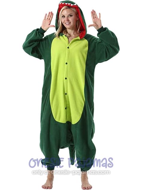 Green Dinosaur Onesie - Onesie Pajamas