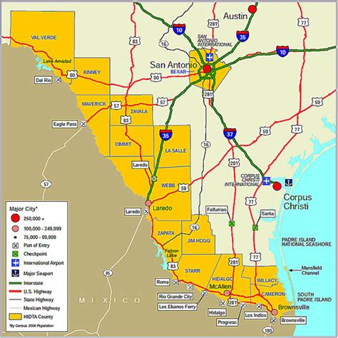 South Texas Area Map