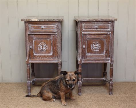 Pair Of Limed Oak Bedside Cabinets at 1stDibs