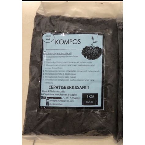 1KG BAJA KOMPOS ORGANIK GRED AA POWER MURAH | Shopee Malaysia