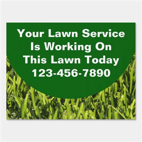 Lawn Service Yard Signs | Zazzle.com