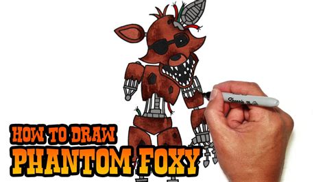 How to Draw Phantom Foxy (FNAF)- Video Lesson - YouTube