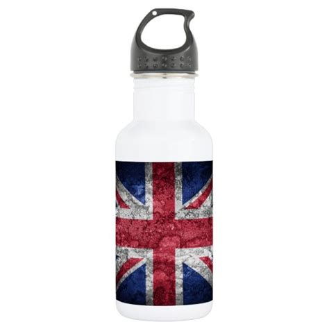 British flag. 532 ml water bottle | Zazzle.co.uk