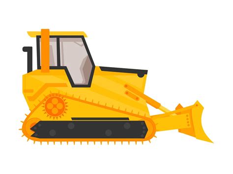 Bulldozer Clipart, Bulldozer Svg, Heavy Equipment Svg, Bulldozer Files ...