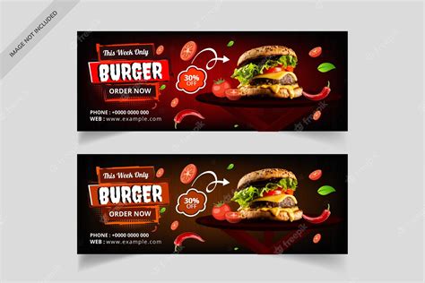 Premium Vector | Special Fast food burger banner design