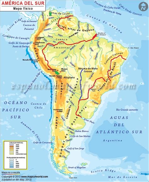 Juegos de Geografía | Juego de Ríos y lagos América del Sur 1º Eso | Cerebriti