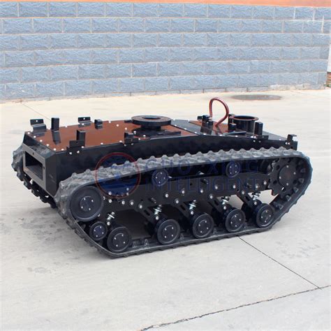 Remote Control Rubber Tracked Robot Tank Chassis from China ...