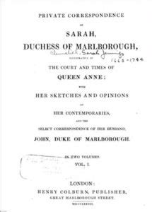 Favourite? Letters between Queen Anne and Sarah Churchill | Whites ...